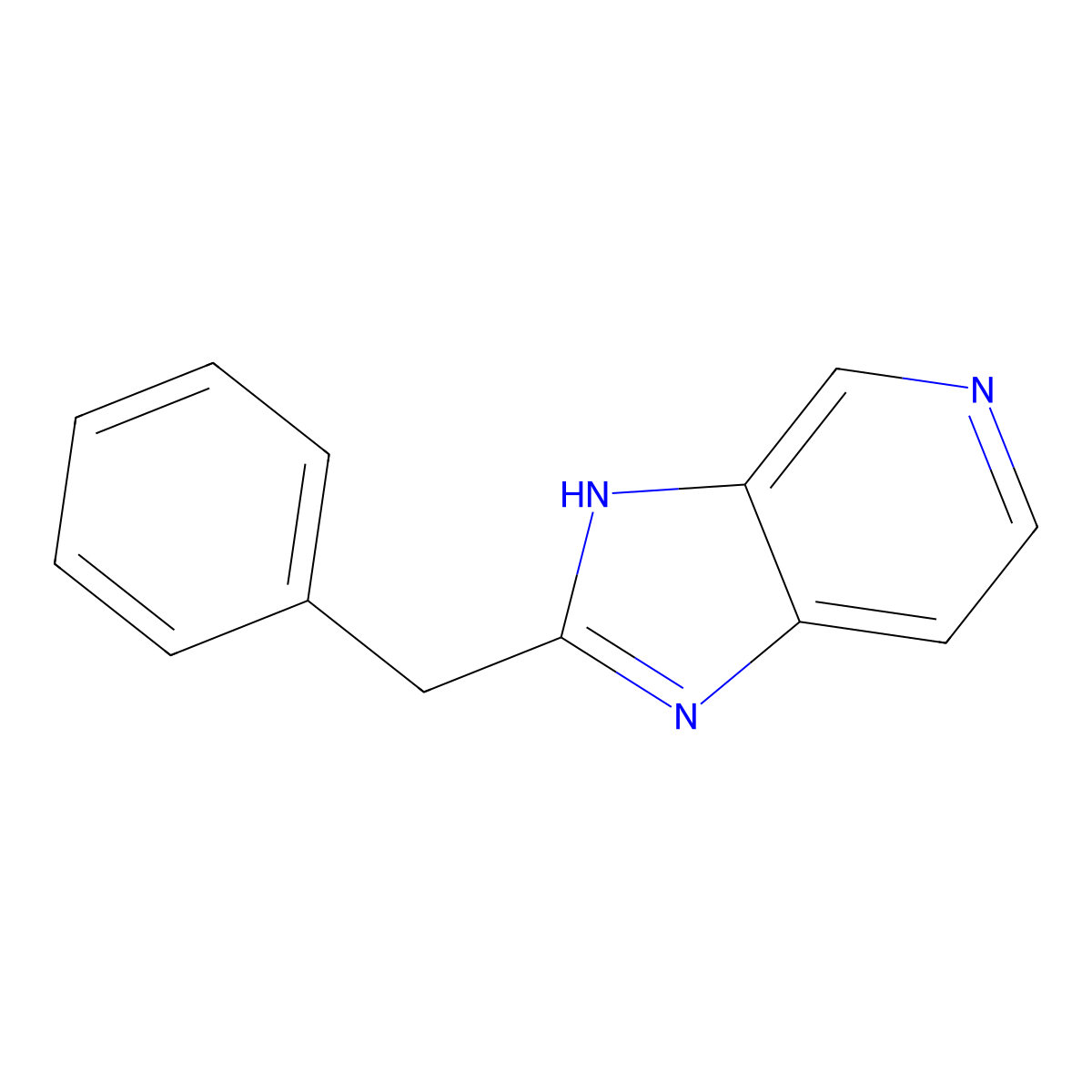 2-Benzyl-3H-imidazo[4,5-c]pyridine molecular structure, CAS 2654-13-9
