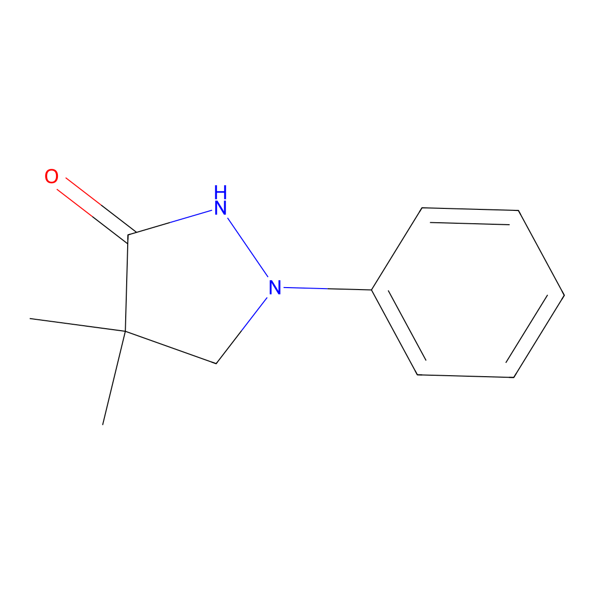 Dimezone molecular structure, CAS 2654-58-2