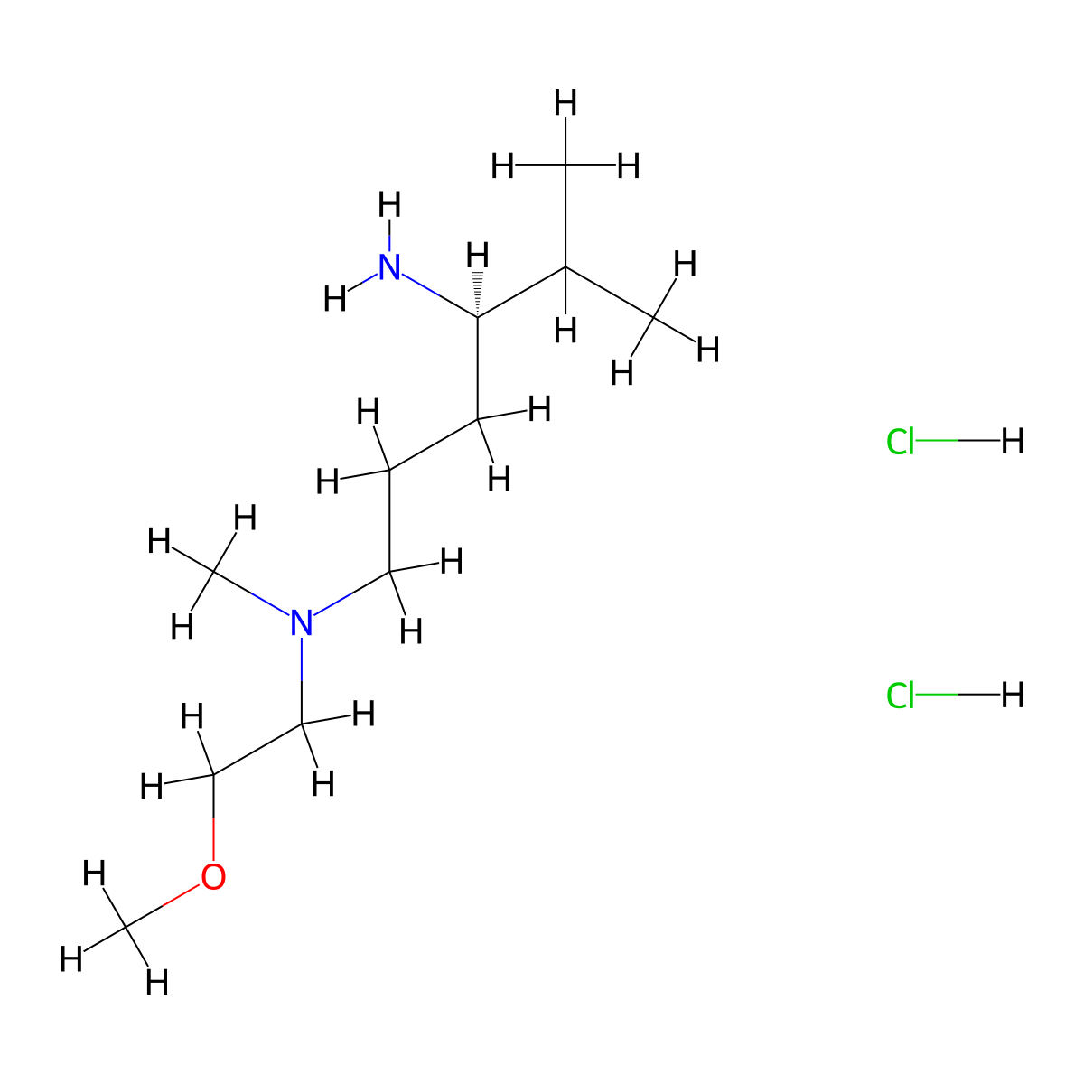(R)-N1-(2-Methoxyethyl)-N1,5-dimethylhexane-1,4-diamine dihydrochloride molecular structure, CAS 2654084-02-1
