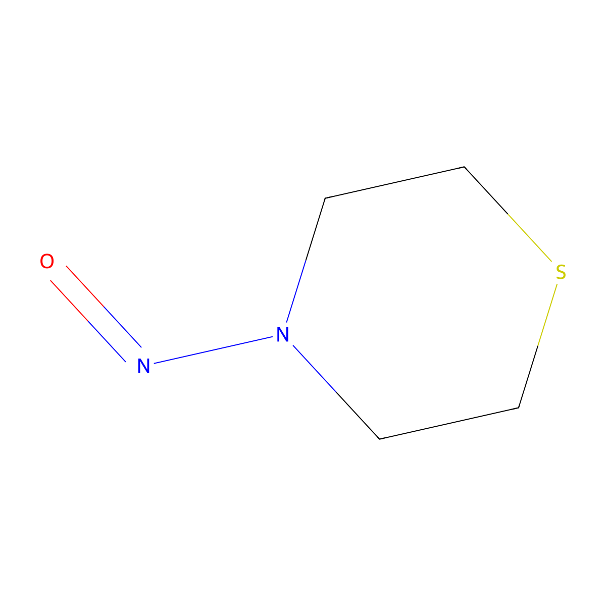 N-Nitrosothiomorpholine molecular structure, CAS 26541-51-5