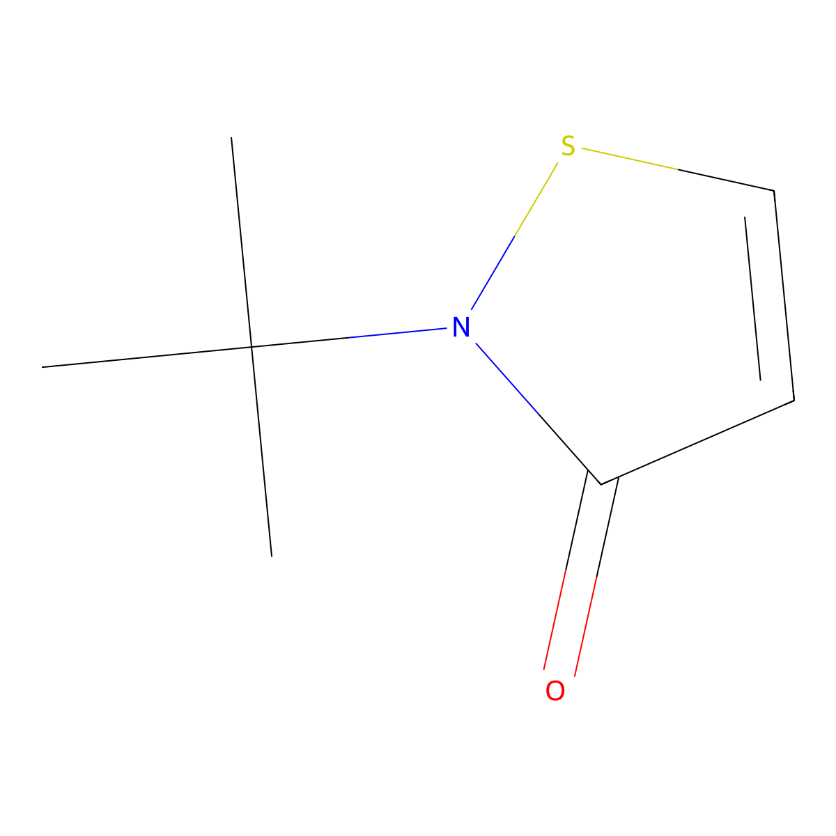 2-(tert-Butyl)isothiazol-3(2H)-one molecular structure, CAS 26542-16-5