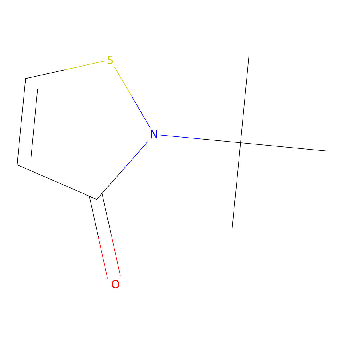 2-(tert-Butyl)isothiazol-3(2H)-one molecular structure, CAS 26542-16-5