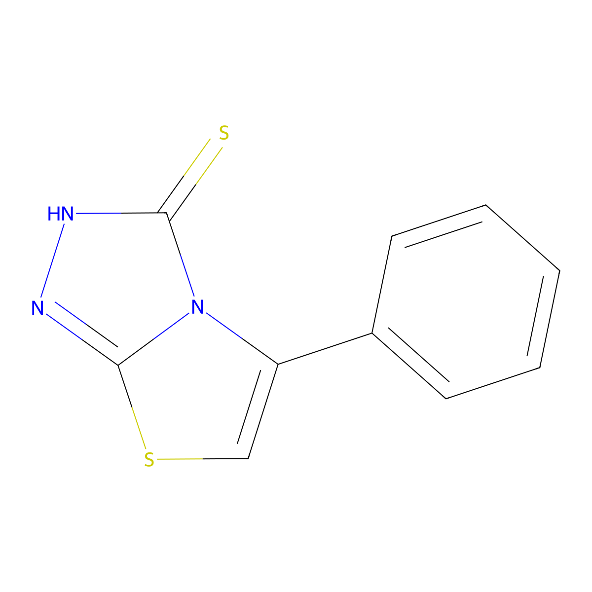 5-phenyl-2H-[1,3]thiazolo[2,3-c][1,2,4]triazole-3-thione molecular structure, CAS 26542-65-4