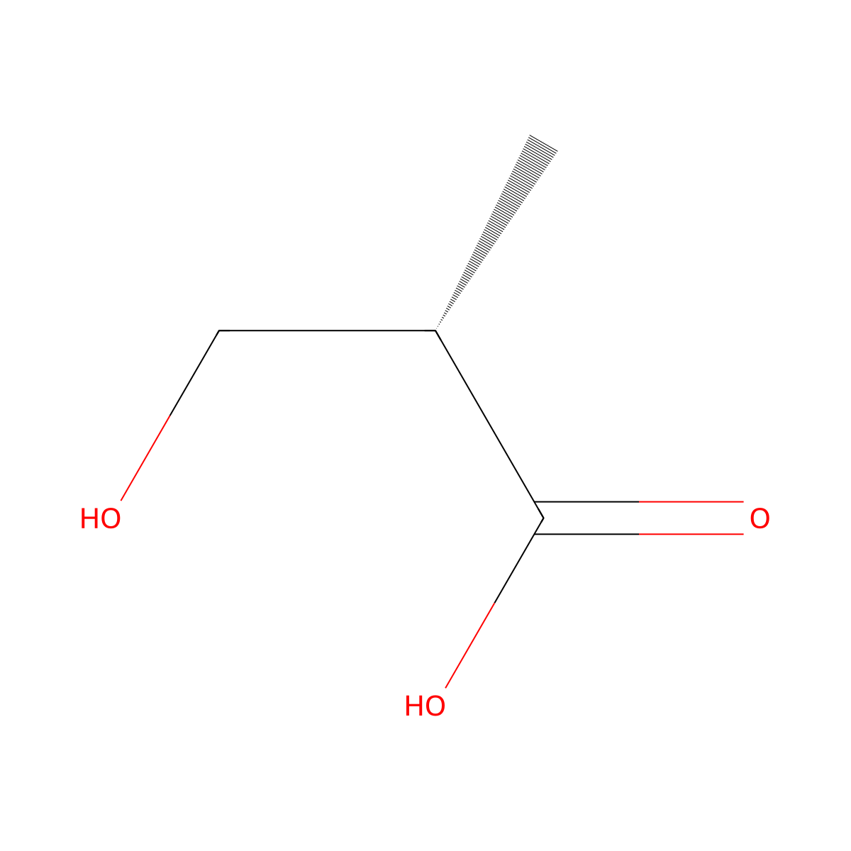 (S)-3-hydroxyisobutyric acid molecular structure, CAS 26543-05-5
