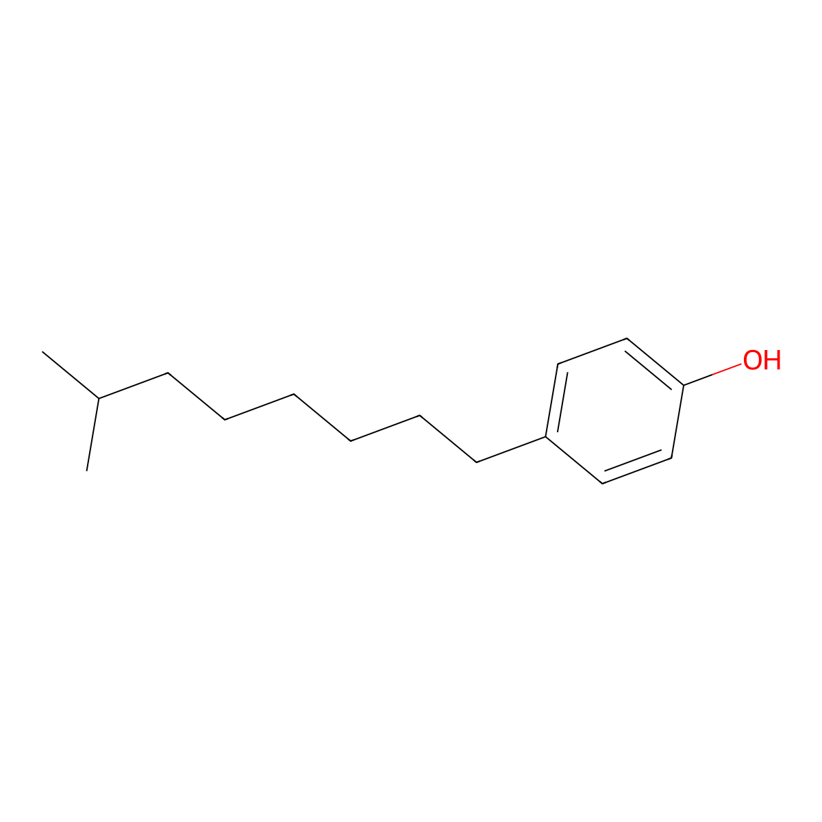 4-Nonylphenol, branched molecular structure, CAS 26543-97-5