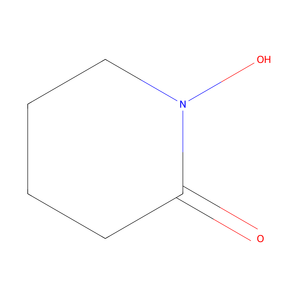 2-Piperidinone, 1-hydroxy- molecular structure, CAS 26546-87-2