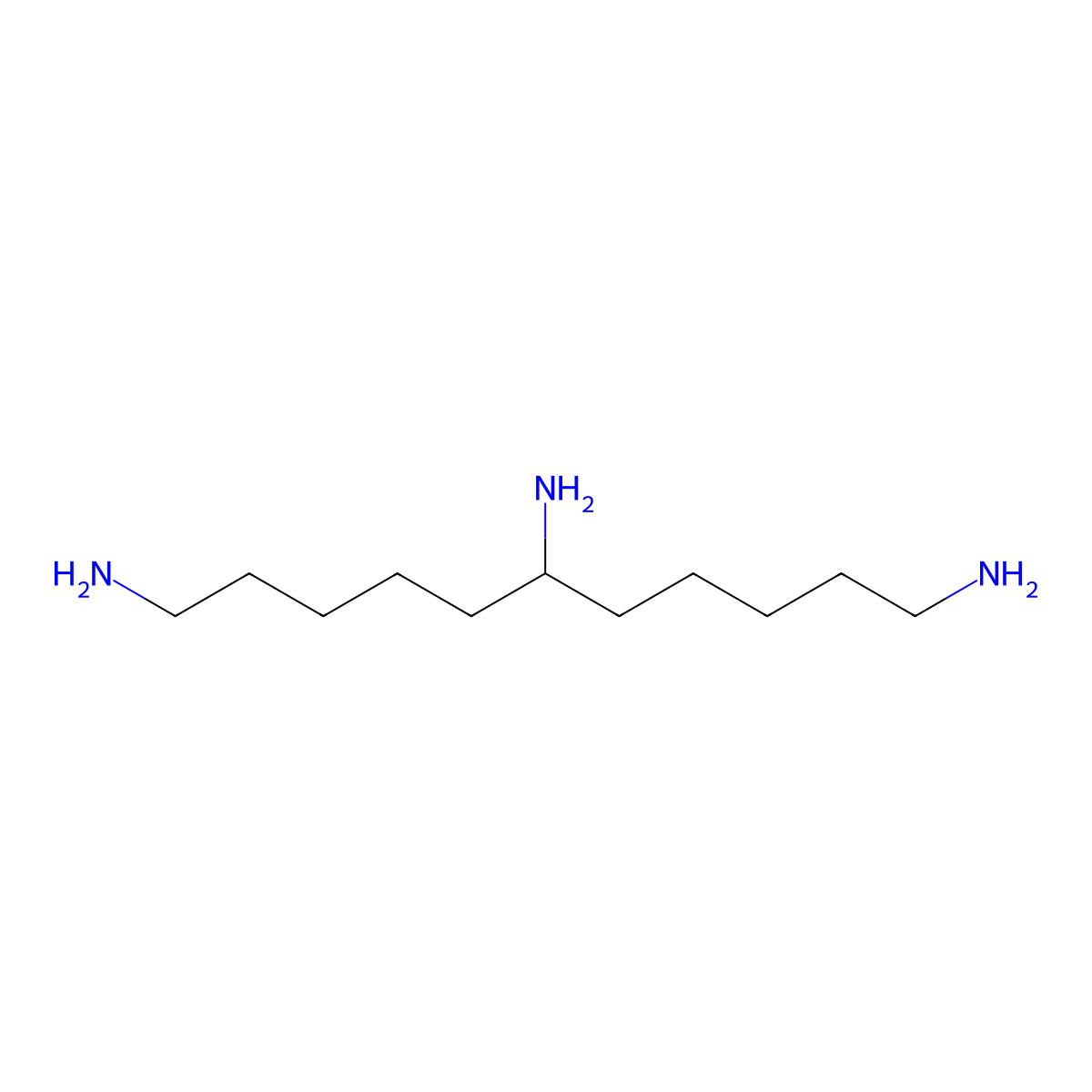 1,6,11-Undecanetriamine molecular structure, CAS 26547-09-1
