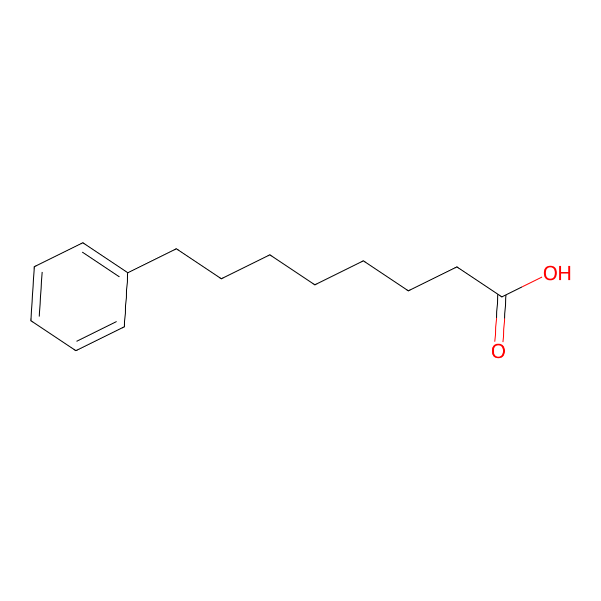 8-Phenyloctanoic acid molecular structure, CAS 26547-51-3