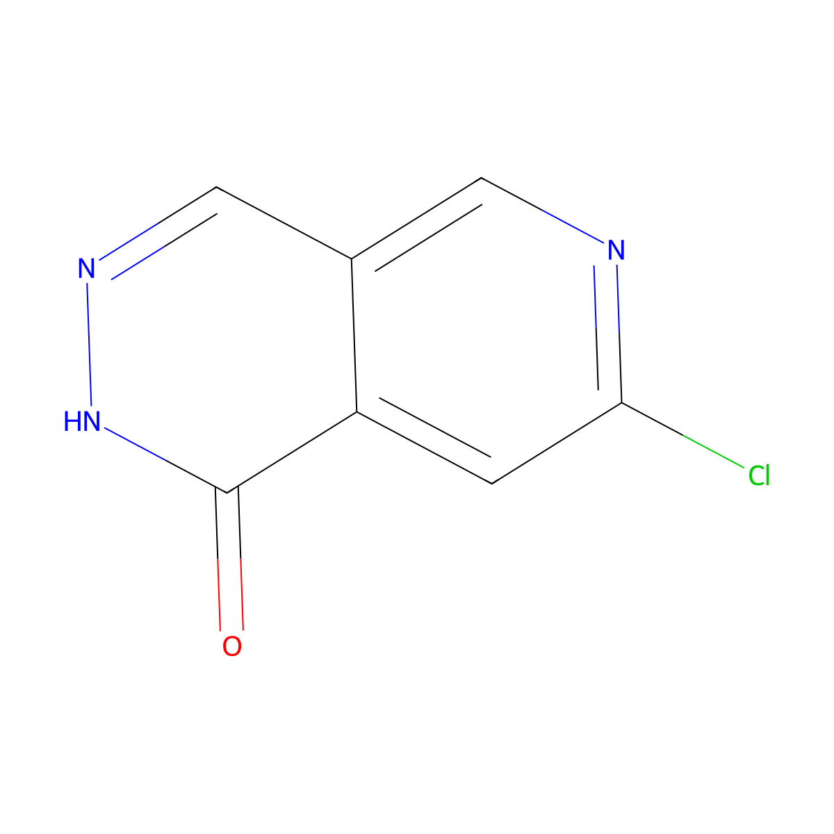 7-chloro-1H,2H-pyrido(3,4-d)pyridazin-1-one molecular structure, CAS 2654745-76-1