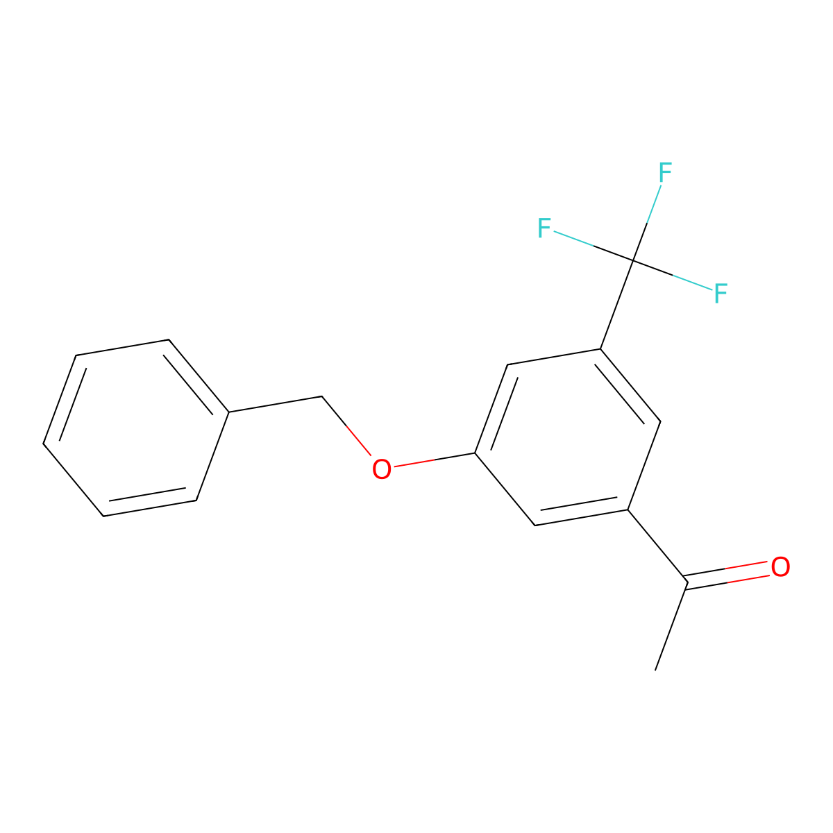 1-(3-(Benzyloxy)-5-(trifluoromethyl)phenyl)ethanone molecular structure, CAS 2654745-94-3