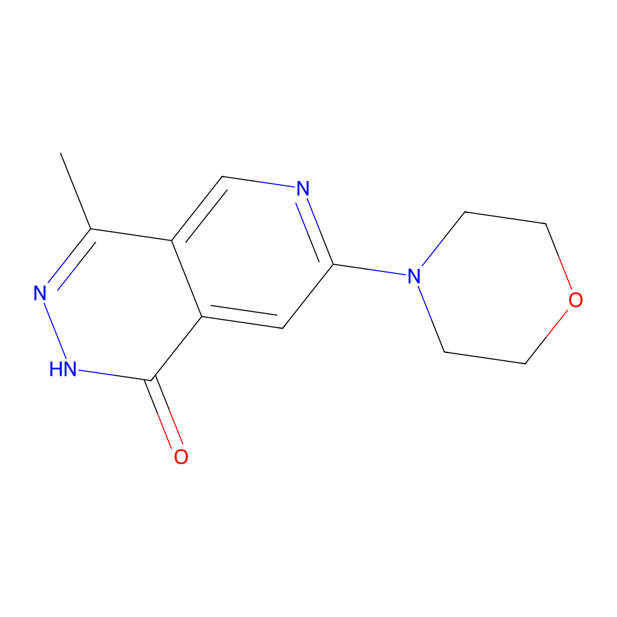 4-Methyl-7-morpholinopyrido[3,4-d]pyridazin-1(2H)-one molecular structure, CAS 2654746-76-4
