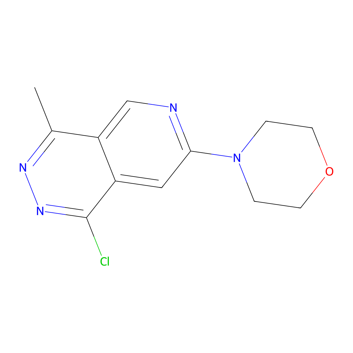 4-(1-Chloro-4-methylpyrido[3,4-D]pyridazin-7-YL)morpholine molecular structure, CAS 2654746-77-5