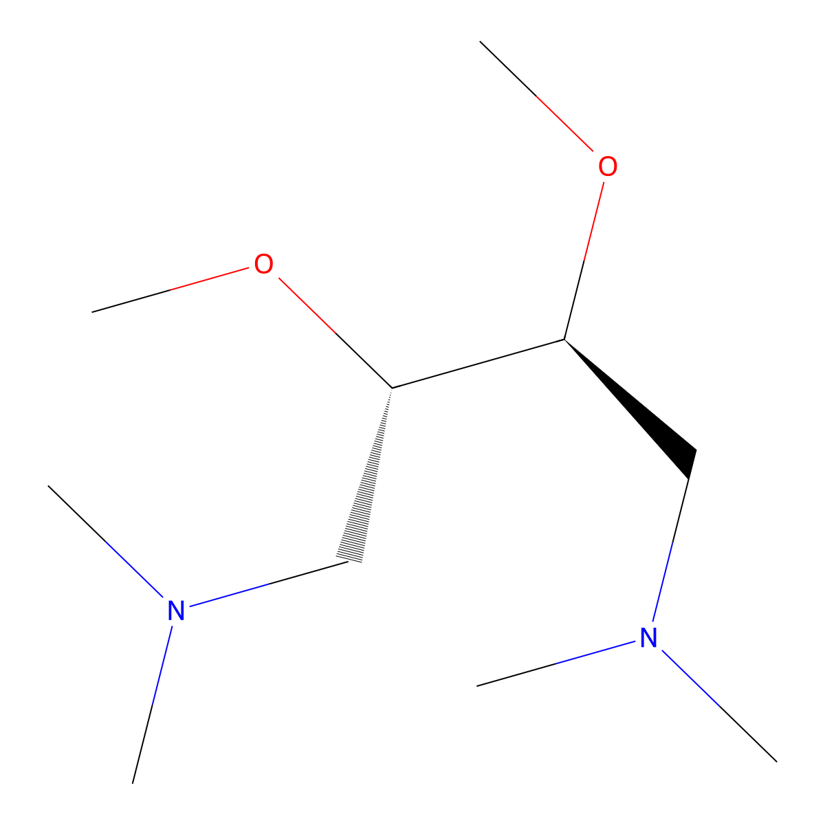 (2S,3S)-2,3-Dimethoxy-N1,N1,N4,N4-tetramethyl-1,4-butanediamine molecular structure, CAS 26549-21-3