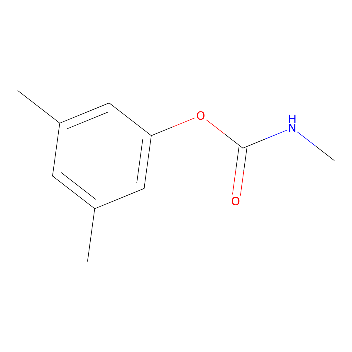 3,5-Xylyl Methylcarbamate molecular structure, CAS 2655-14-3
