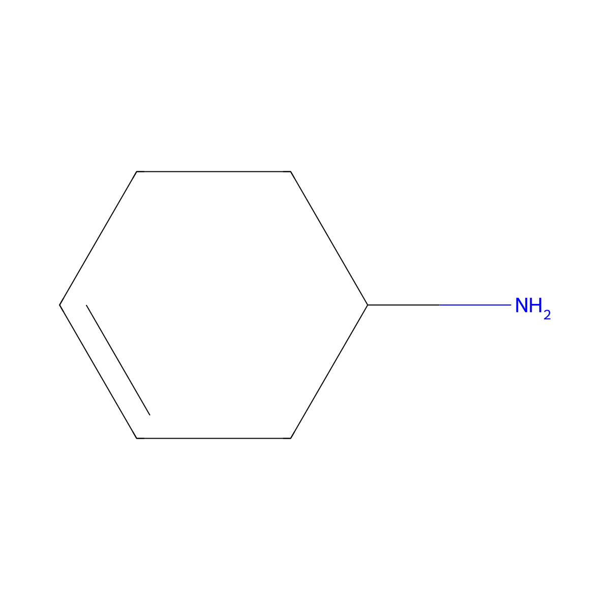 Cyclohex-3-en-1-amine molecular structure, CAS 2655-68-7