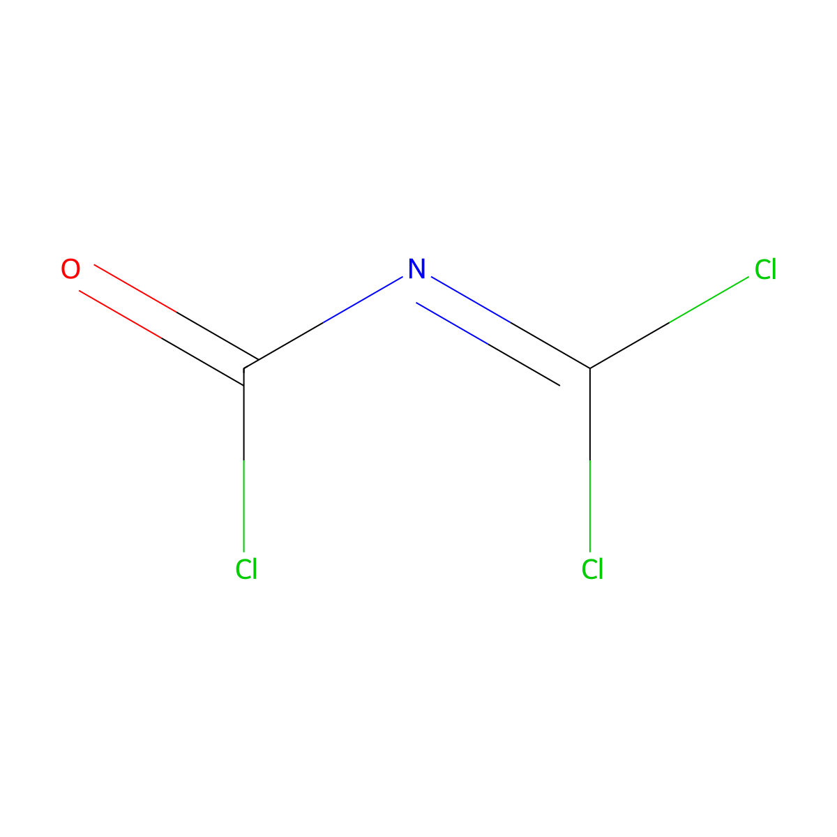 Carbonimidic dichloride, (chlorocarbonyl)- molecular structure, CAS 26551-86-0