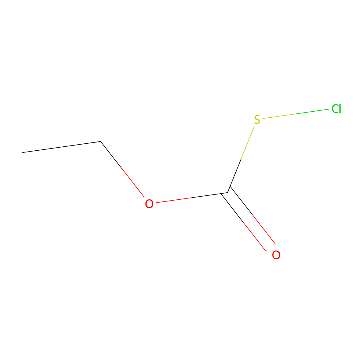 Carbonothioic acid, anhydrosulfide with thiohypochlorous acid, O-ethyl ester molecular structure, CAS 26555-35-1