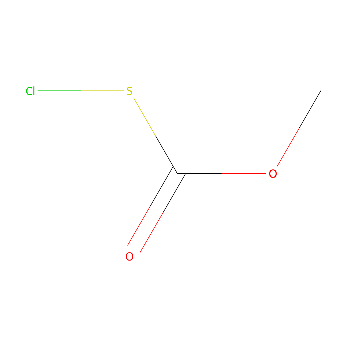 Thiocarbonic acid, anhydrosulphide with methyl thiohypochlorite molecular structure, CAS 26555-40-8