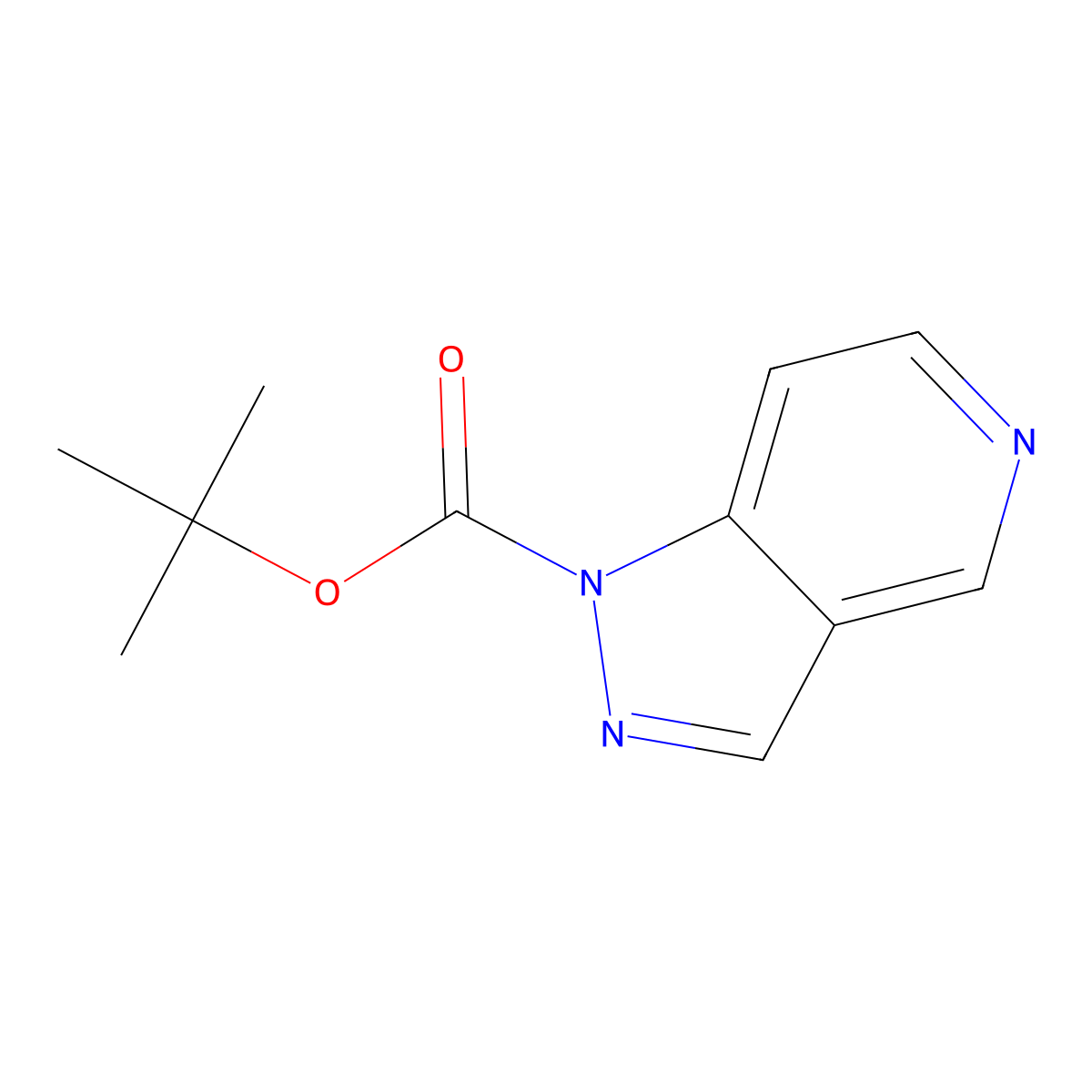 tert-Butyl pyrazolo[4,3-c]pyridine-1-carboxylate molecular structure, CAS 2655608-52-7