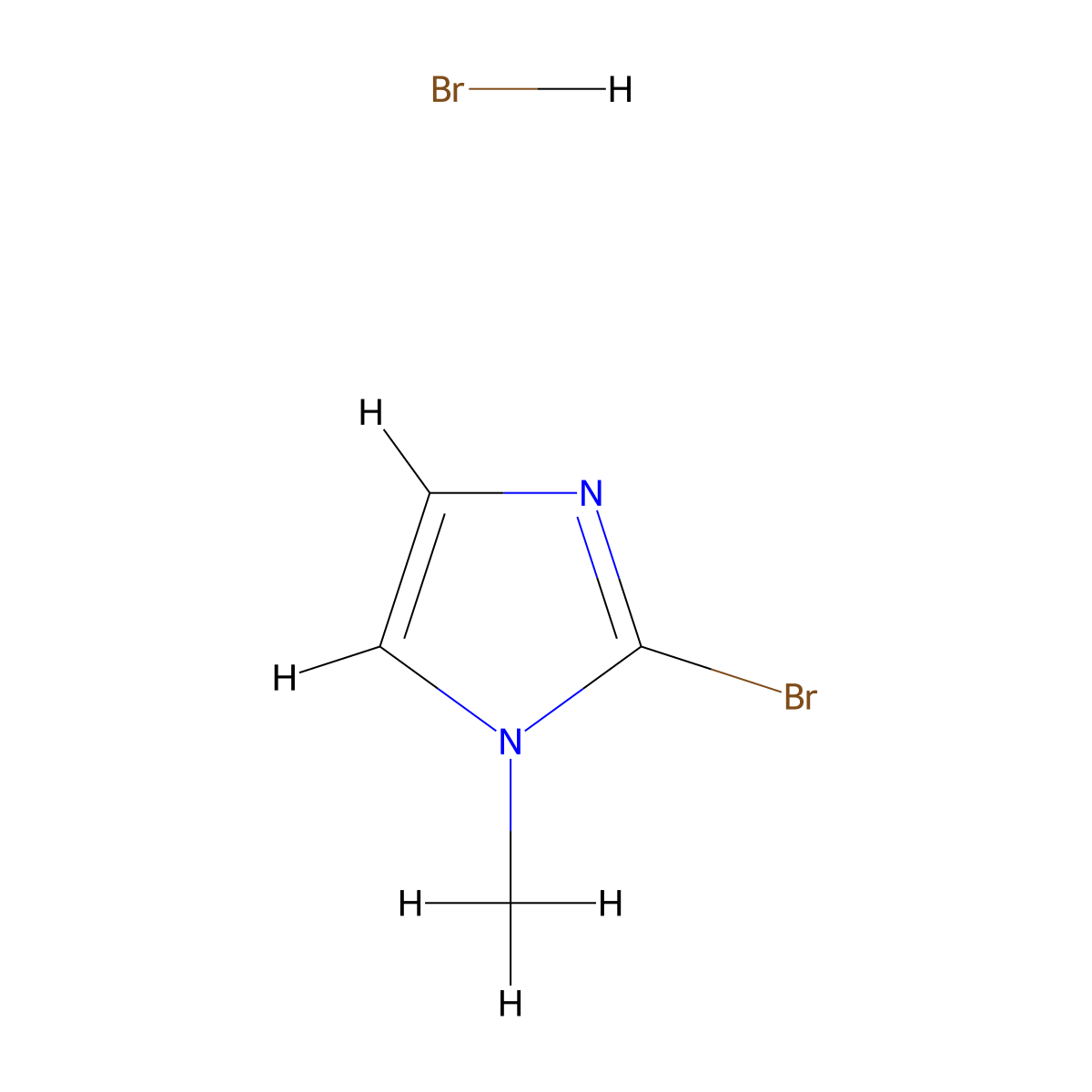 2-Bromo-1-methylimidazole hydrobromide molecular structure, CAS 2655608-58-3