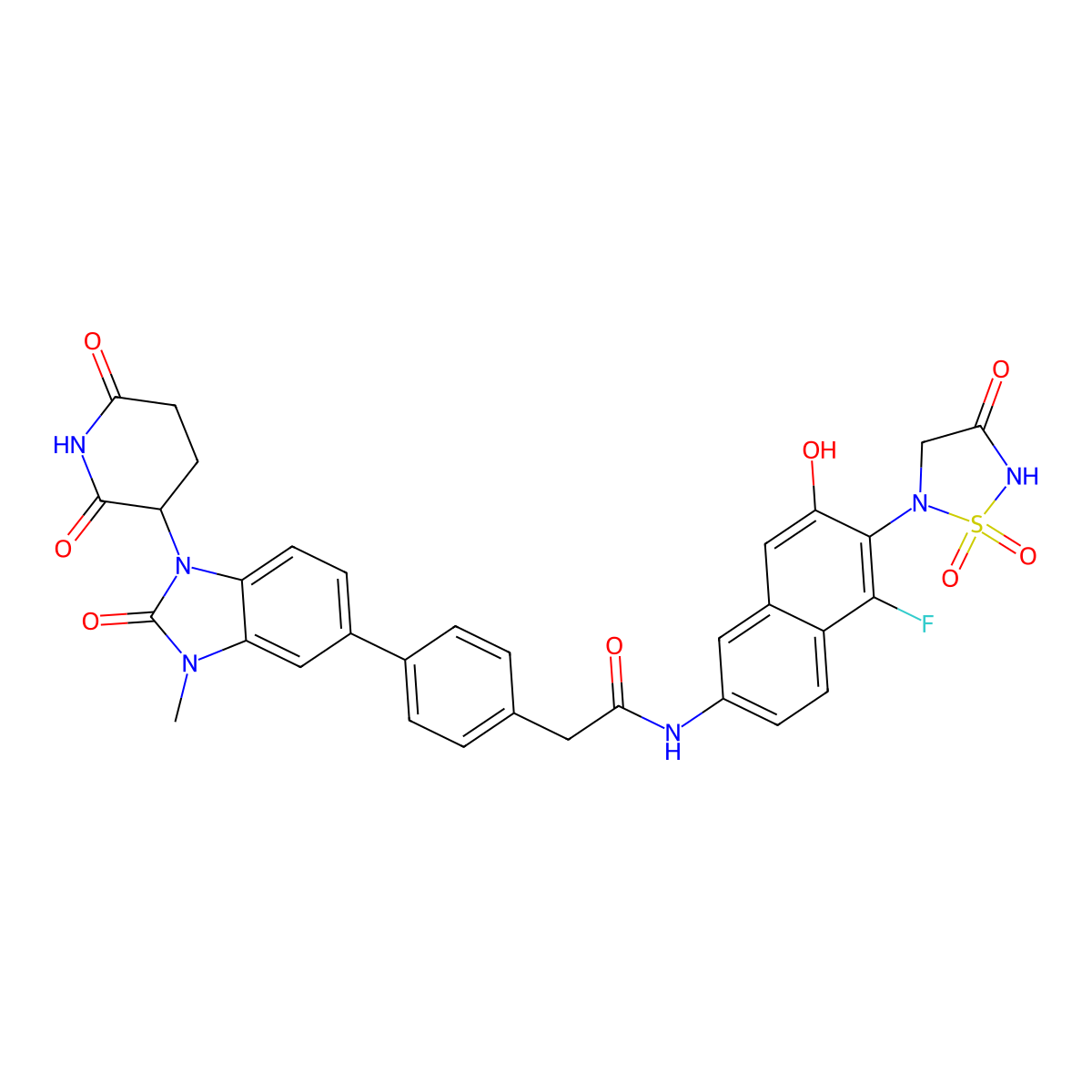 Protac ptpn2 degrader-1 molecular structure, CAS 2655638-07-4