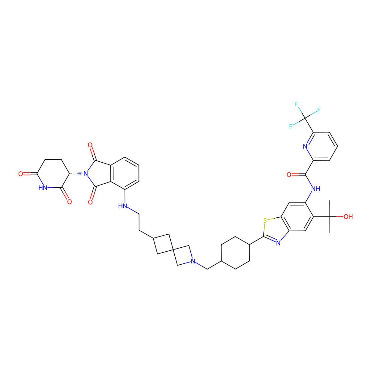 Zomiradomide, (S)- molecular structure, CAS 2655659-02-0