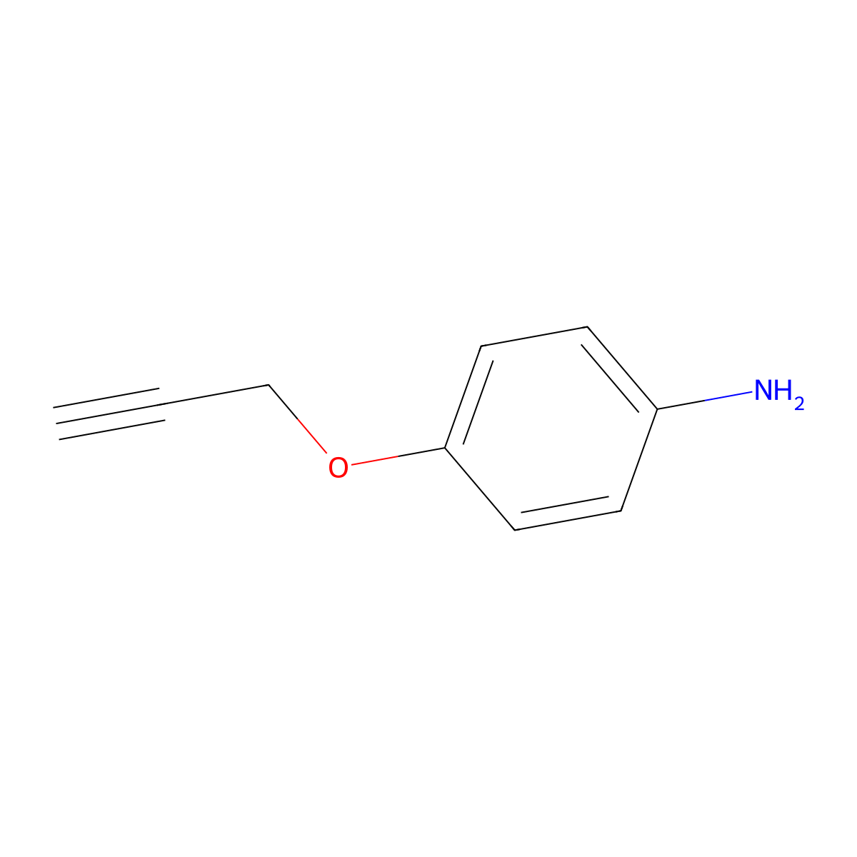 4-(Prop-2-yn-1-yloxy)aniline molecular structure, CAS 26557-78-8