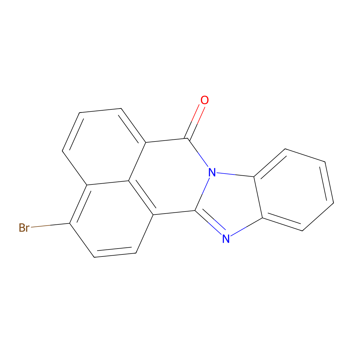 3-Bromo-7H-benzo[de]benzo[4,5]imidazo[2,1-a]isoquinolin-7-one molecular structure, CAS 26559-67-1