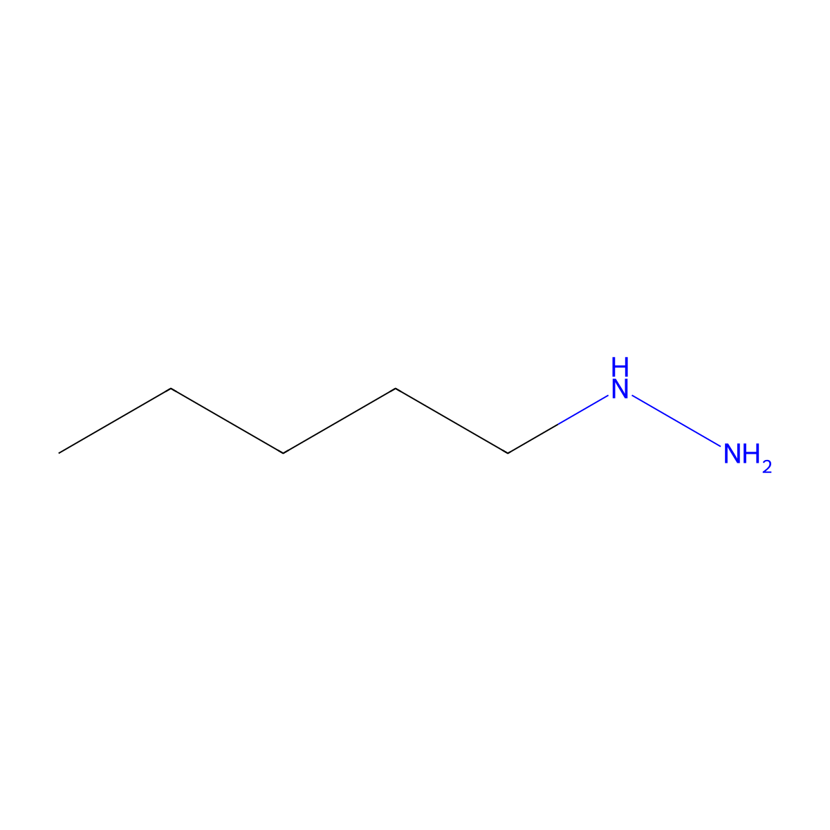 N-Pentylhydrazine molecular structure, CAS 2656-71-5