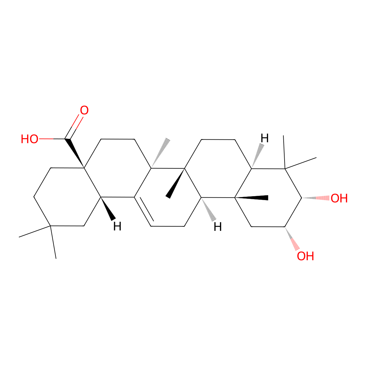 3-Epimaslinic Acid molecular structure, CAS 26563-68-8