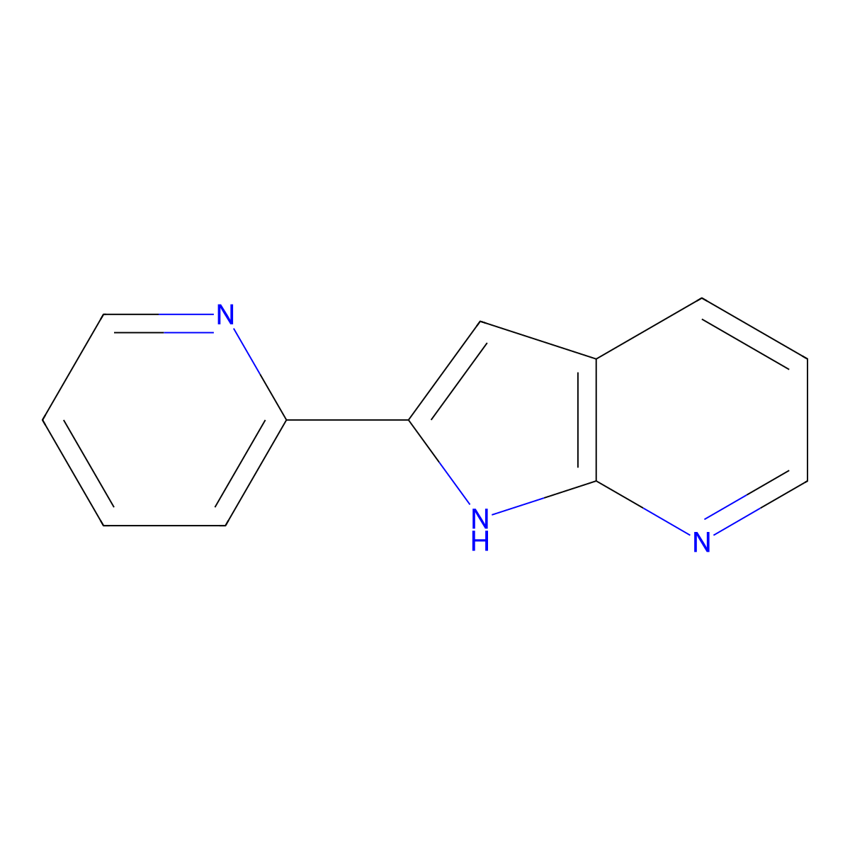 2-(Pyridin-2-YL)-1H-pyrrolo[2,3-B]pyridine molecular structure, CAS 265647-77-6