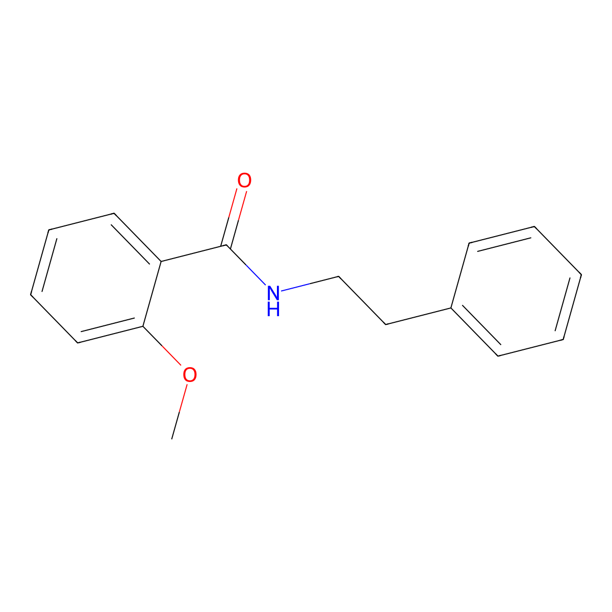 2-methoxy-N-(2-phenylethyl)benzamide molecular structure, CAS 265655-63-8