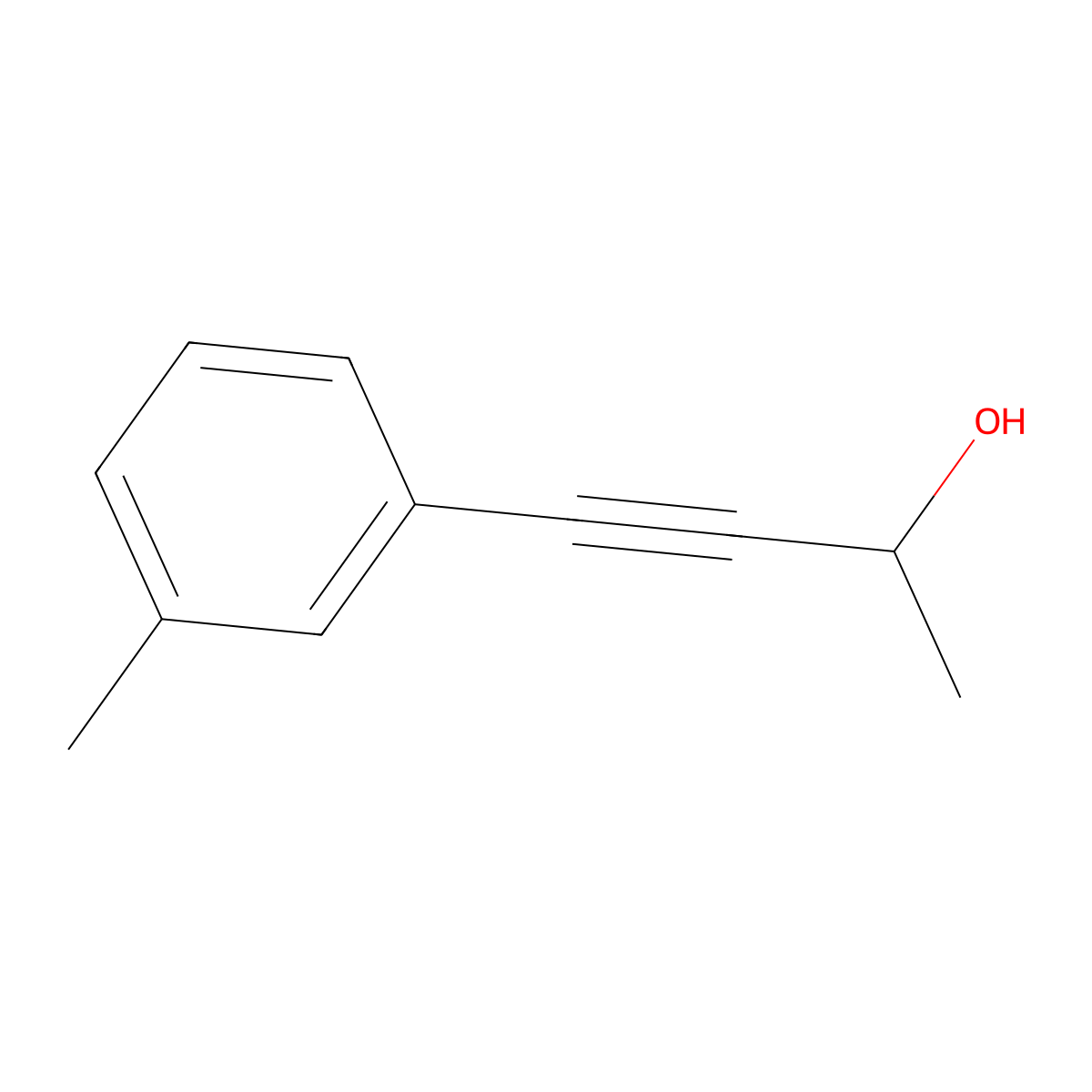 4-(3-Methylphenyl)but-3-yn-2-ol molecular structure, CAS 265660-98-8