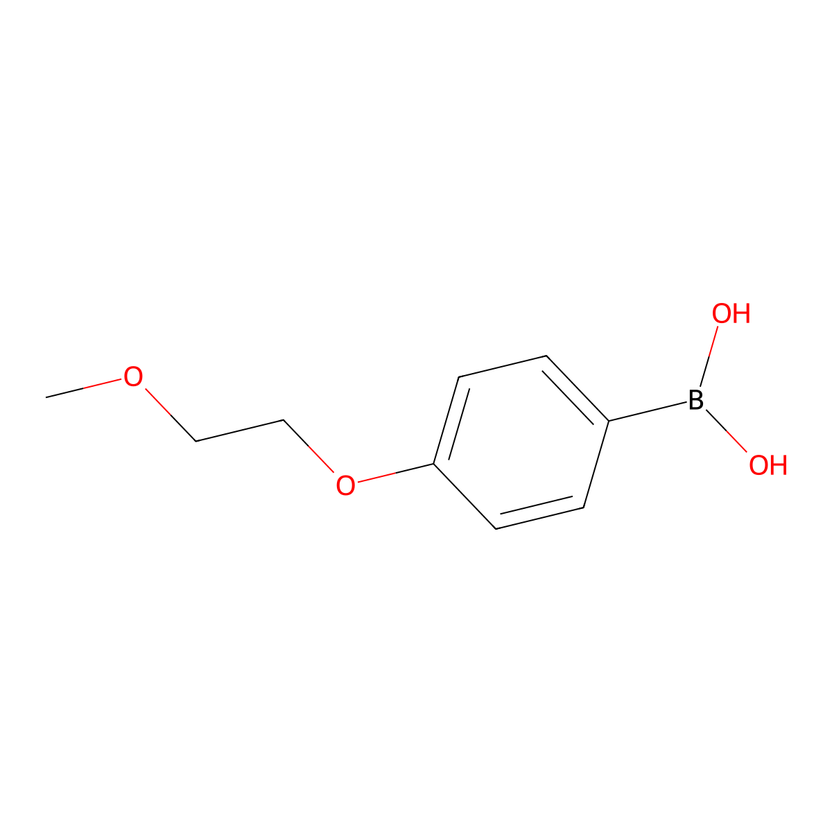 4-(2-Methoxyethoxy)phenylboronic acid molecular structure, CAS 265664-52-6