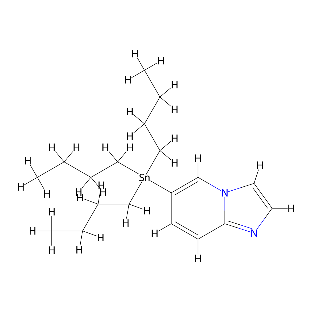 6-(Tributylstannyl)imidazo[1,2-a]pyridine molecular structure, CAS 265664-57-1