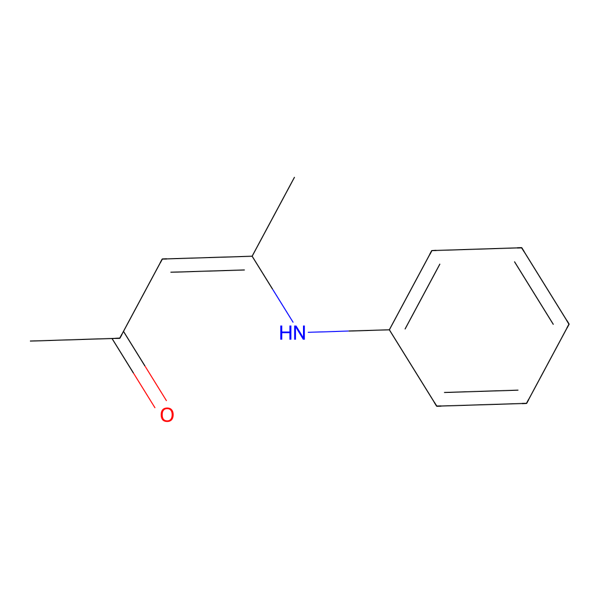 4-Phenylamino-3-penten-2-one molecular structure, CAS 26567-78-2