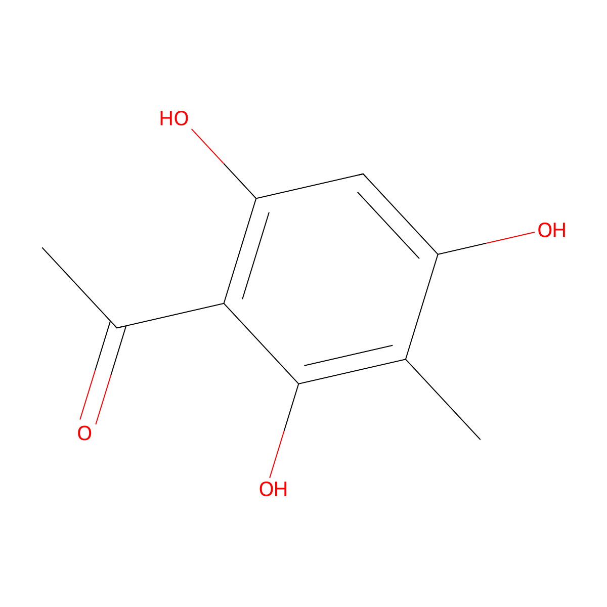 Ethanone, 1-(2,4,6-trihydroxy-3-methylphenyl)- molecular structure, CAS 2657-28-5