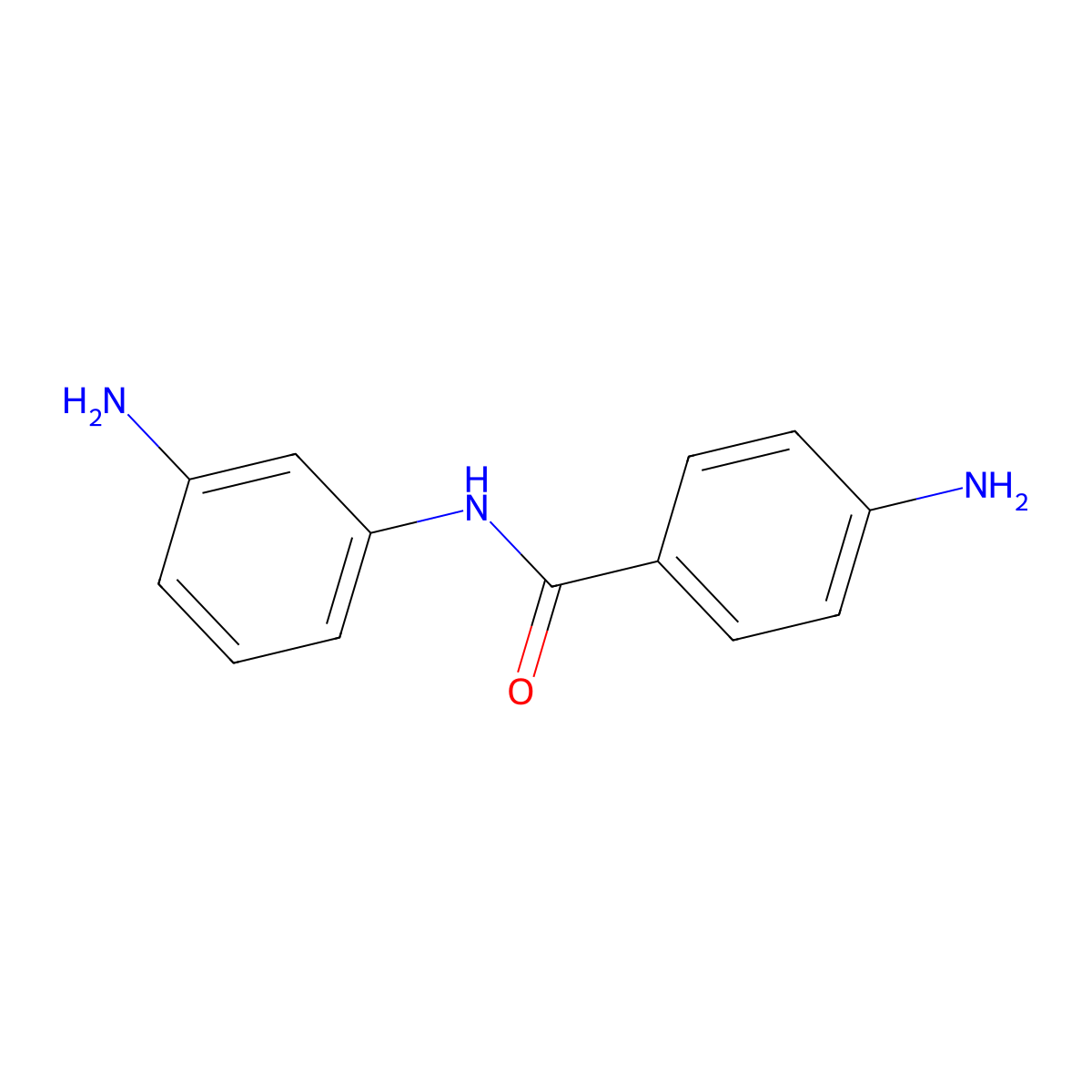 Benzamide, 4-amino-N-(3-aminophenyl)- molecular structure, CAS 2657-85-4