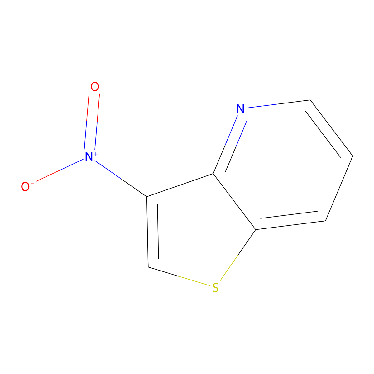 3-Nitrothieno[3,2-b]pyridine molecular structure, CAS 26579-59-9