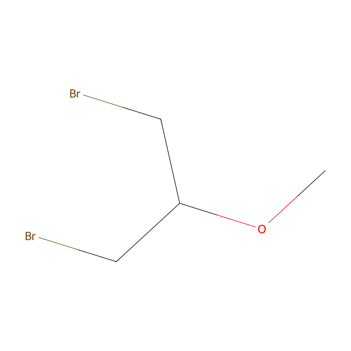 1,3-Dibromo-2-methoxypropane molecular structure, CAS 26581-42-0