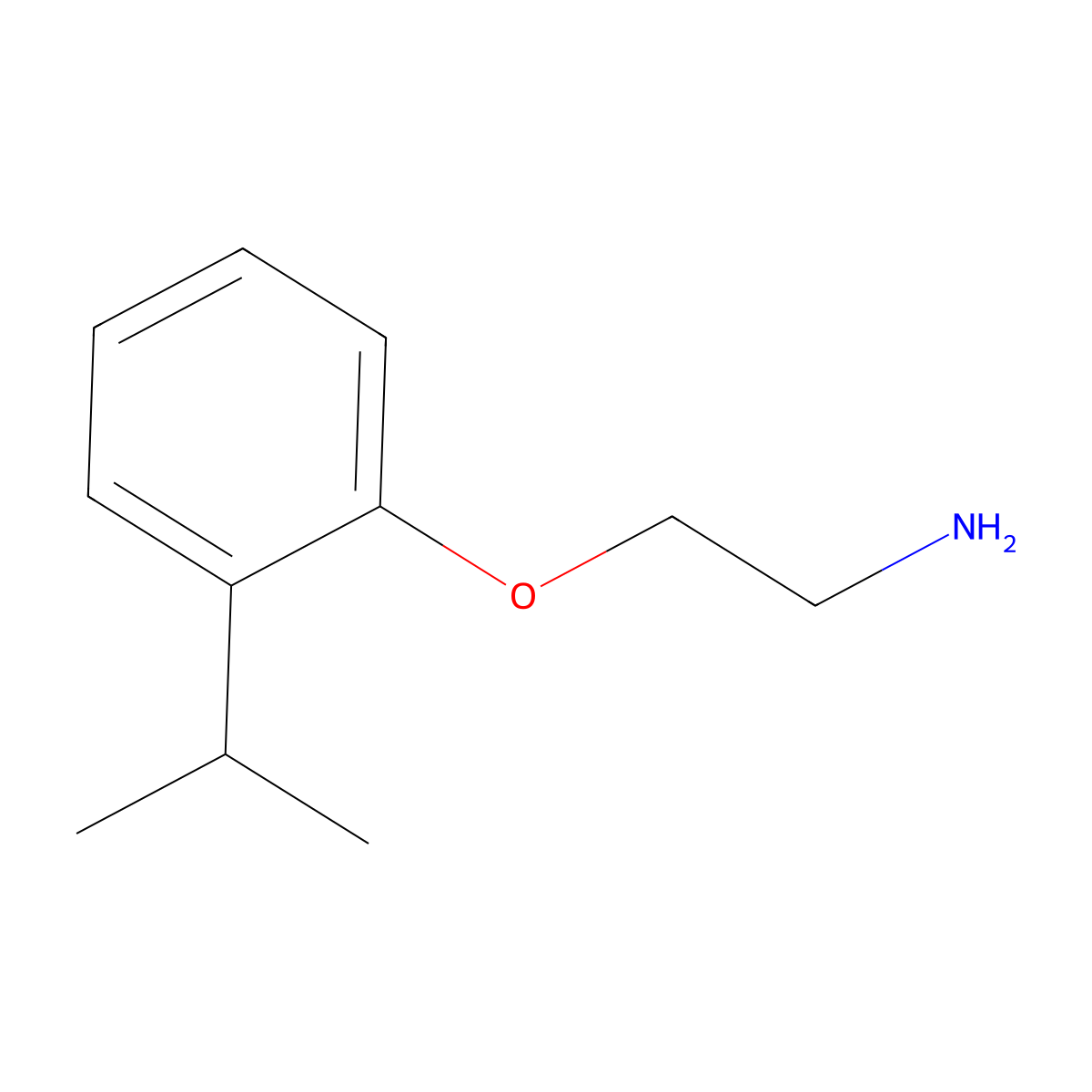 2-(2-Isopropylphenoxy)ethanamine molecular structure, CAS 26583-37-9