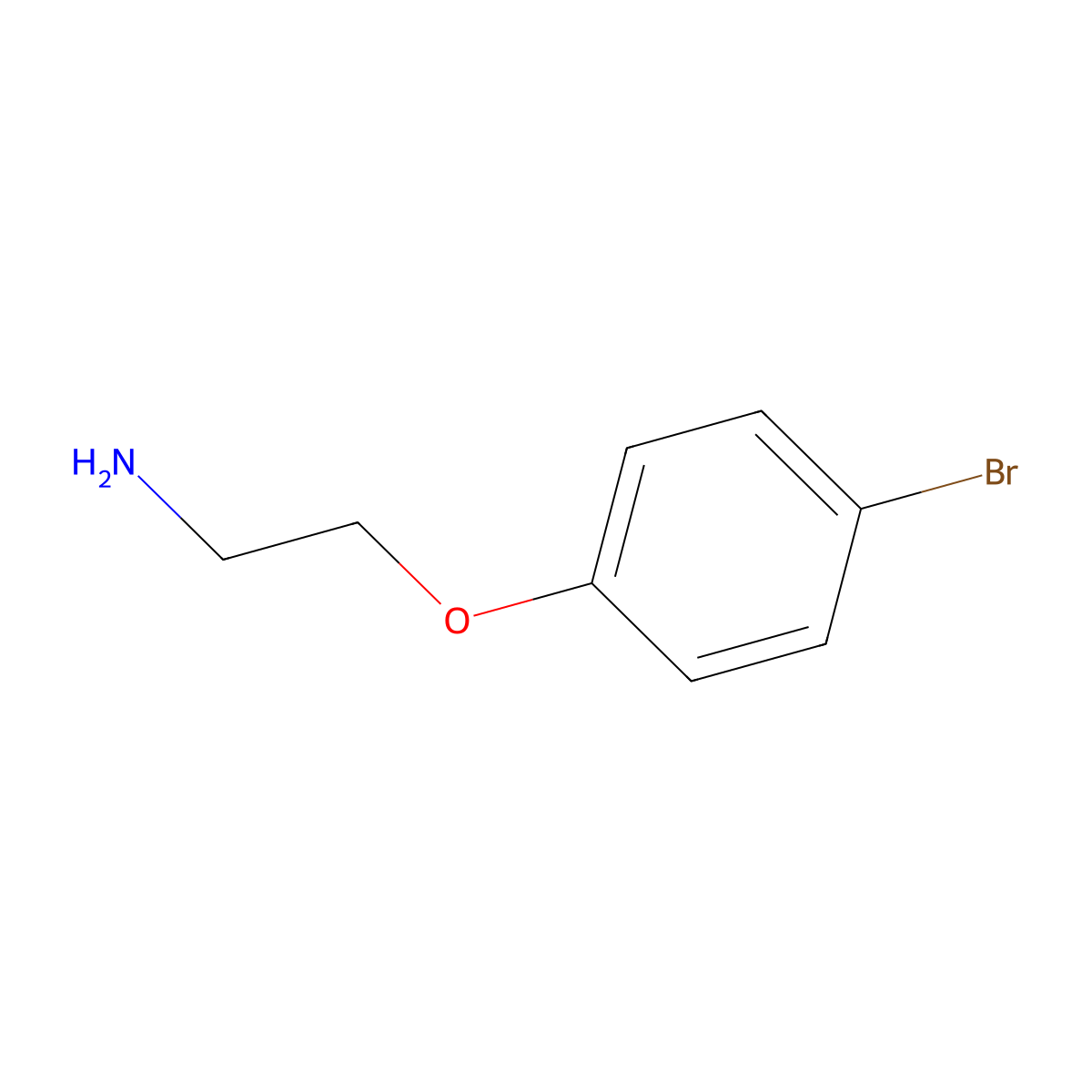 2-(4-Bromophenoxy)ethanamine molecular structure, CAS 26583-55-1