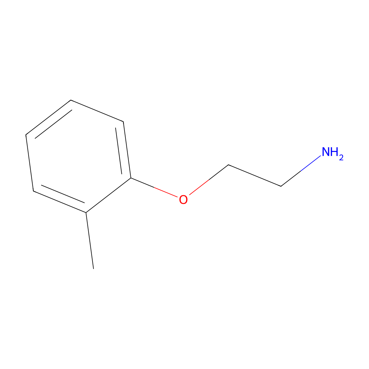 Ethanamine, 2-(2-methylphenoxy)- molecular structure, CAS 26583-60-8