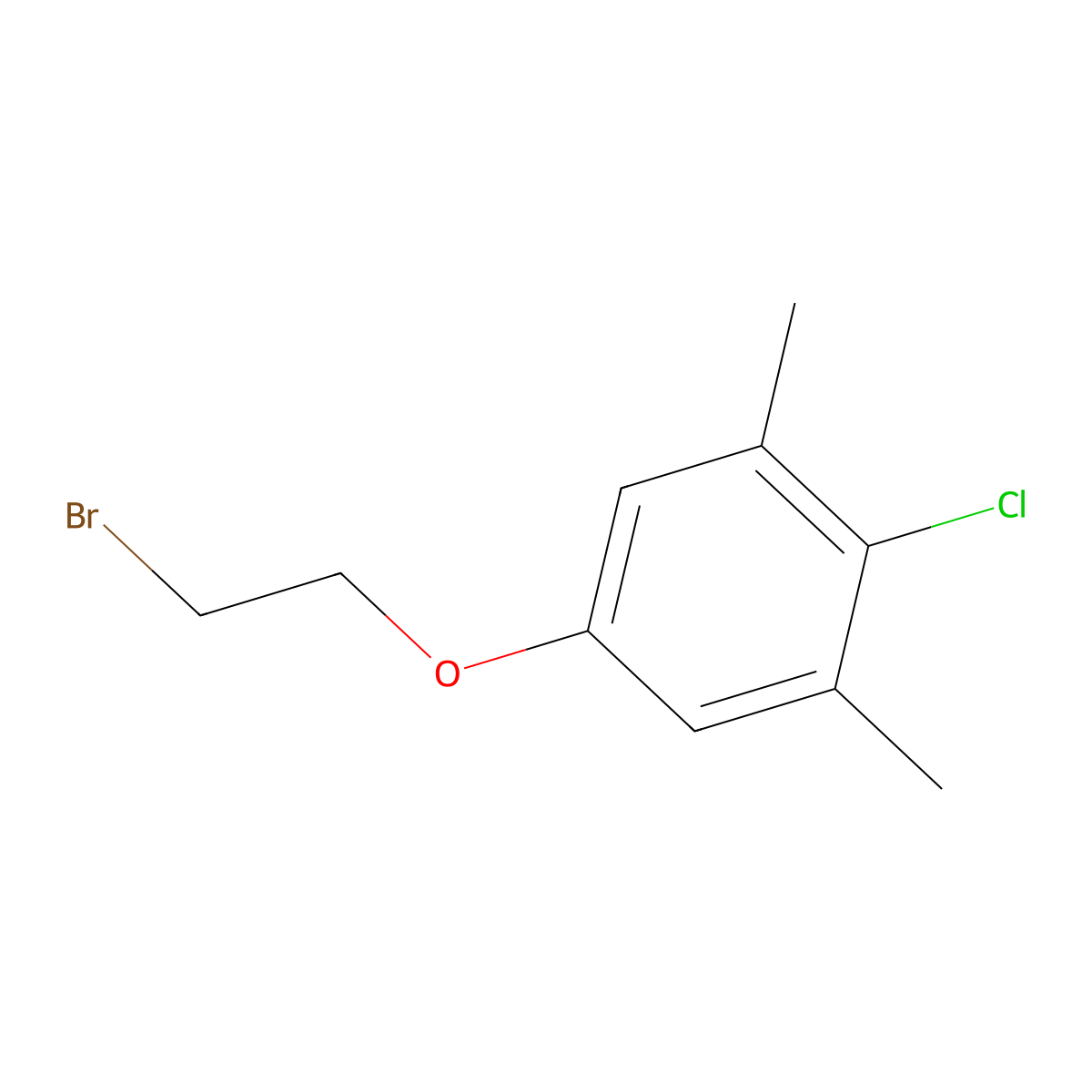 5-(2-Bromoethoxy)-2-chloro-1,3-dimethylbenzene molecular structure, CAS 26583-62-0