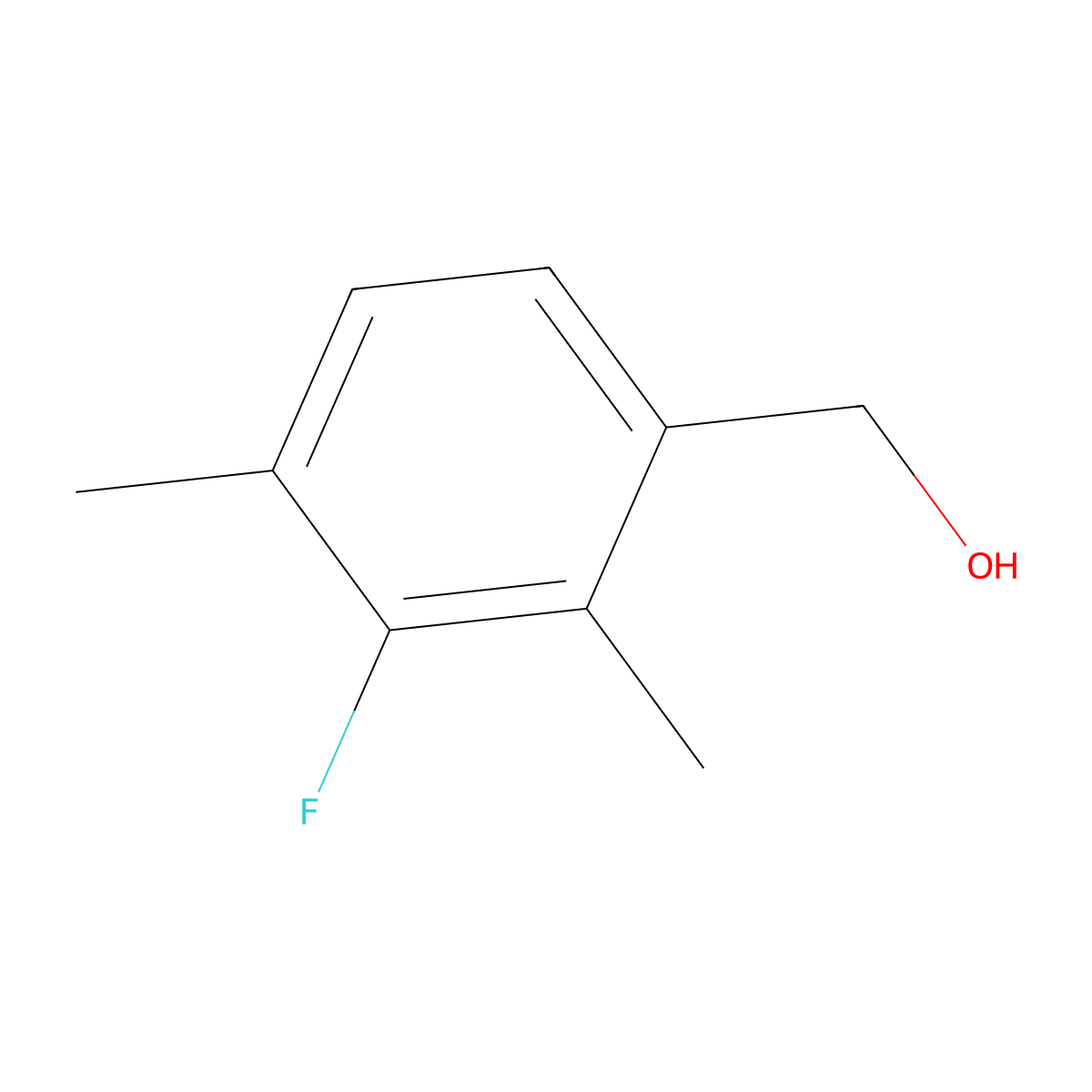 2,4-Dimethyl-3-fluorobenzyl alcohol molecular structure, CAS 26583-82-4