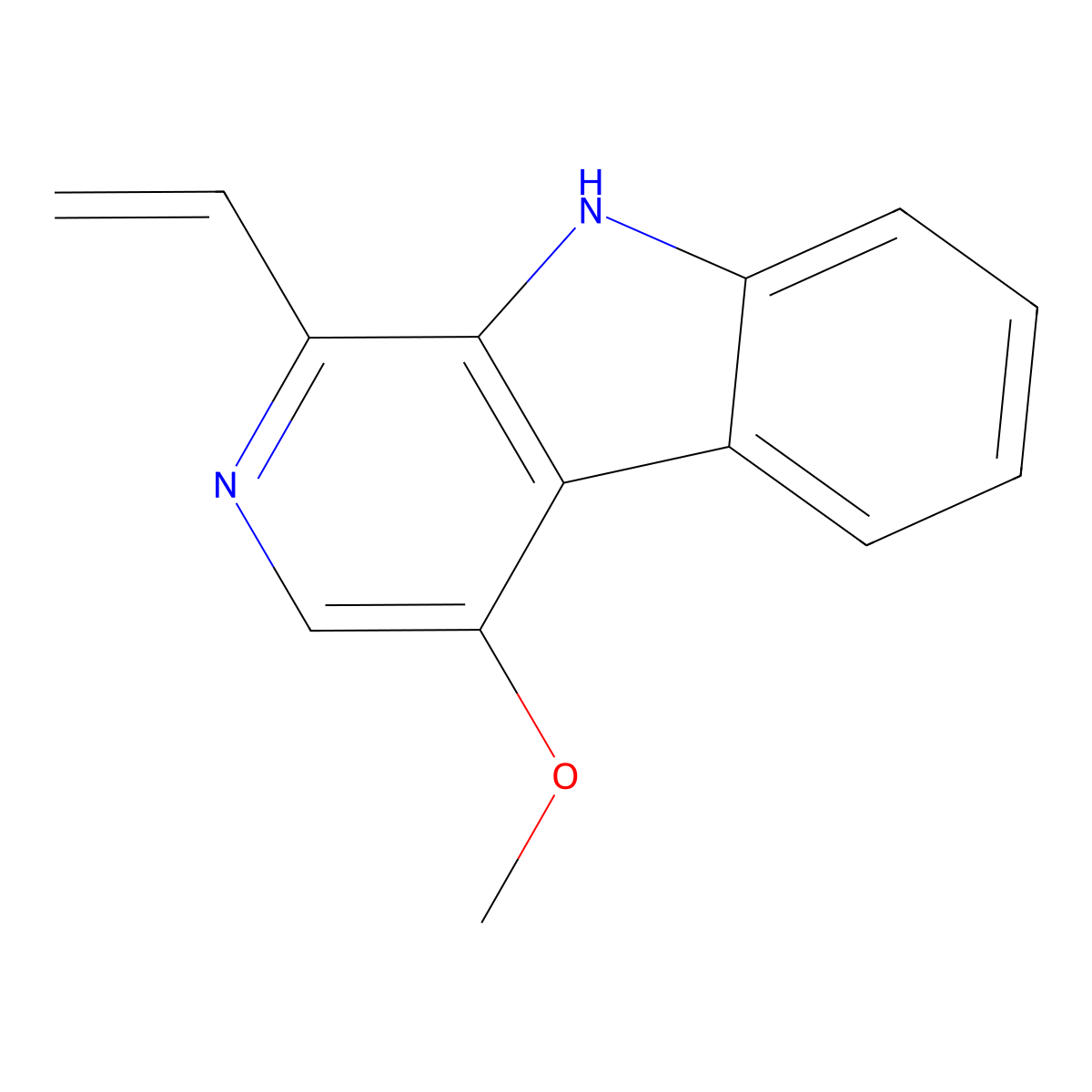 Dehydrocrenatine molecular structure, CAS 26585-13-7