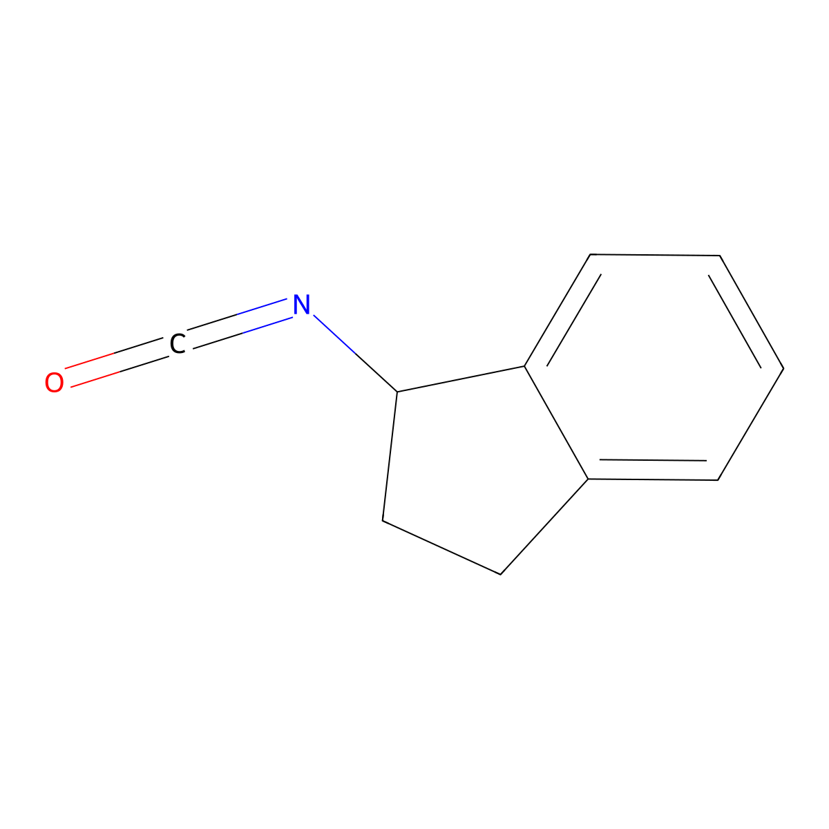 1-isocyanato-2,3-dihydro-1H-indene molecular structure, CAS 26588-21-6