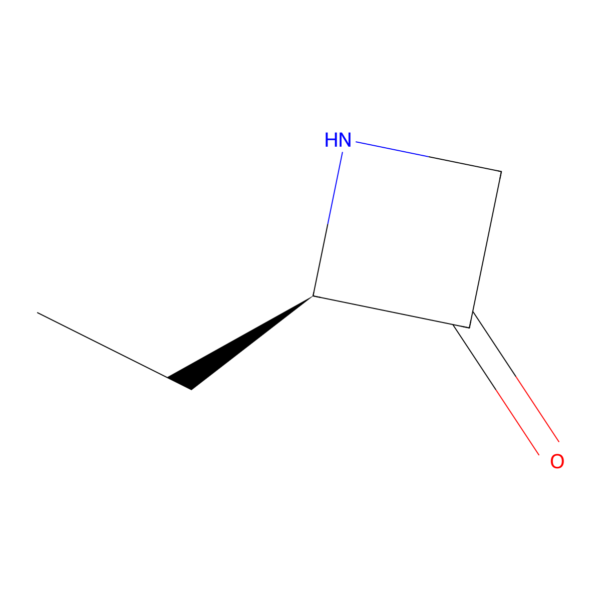 (2R)-2-ethylazetidin-3-one molecular structure, CAS 2659221-78-8