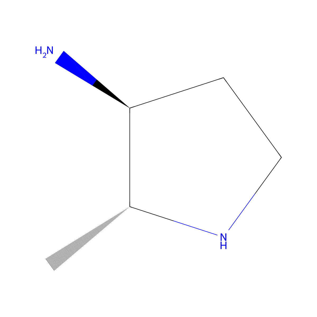 (2R,3S)-2-methylpyrrolidin-3-amine molecular structure, CAS 2659221-80-2