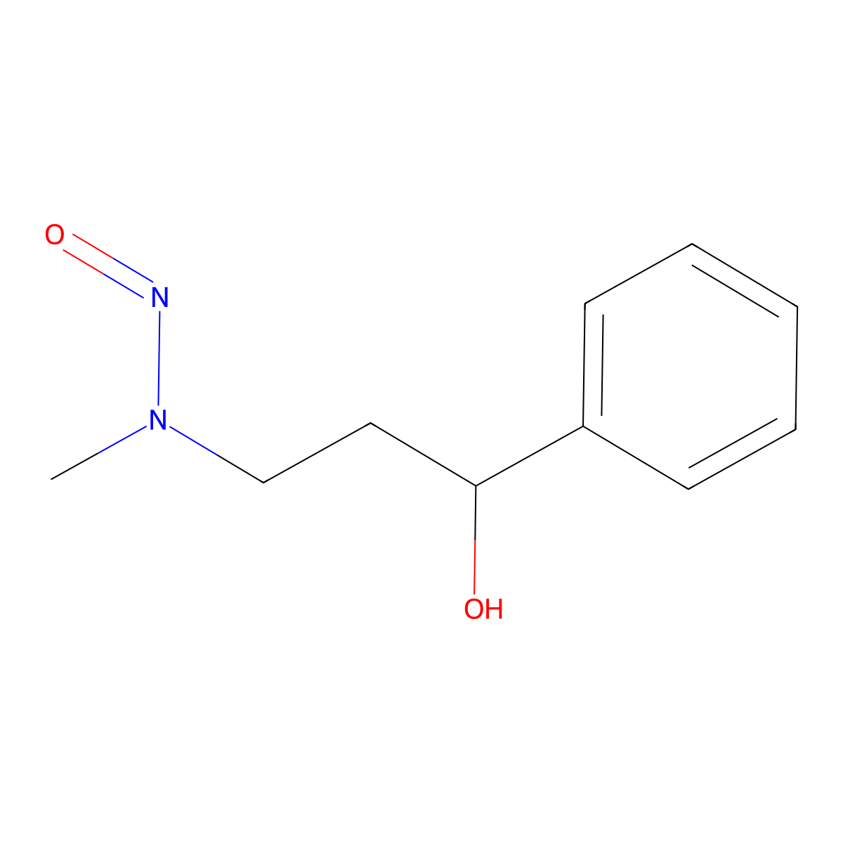 3-[Methyl(nitroso)amino]-1-phenylpropan-1-ol molecular structure, CAS 2659259-65-9